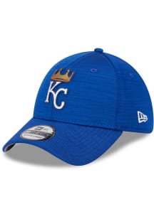 New Era Kansas City Royals Mens Blue 2023 Clubhouse Alt 39THIRTY Flex Hat
