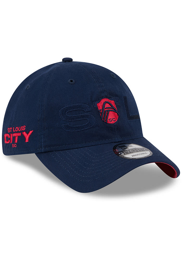 Men's New Era Red St. Louis City SC Kick Off 9TWENTY Trucker Snapback Hat