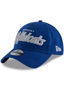 New Era Kentucky Wildcats Retro Script 9TWENTY Adjustable Hat - Blue