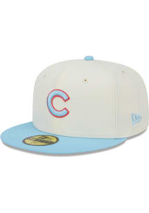 New Era Chicago Cubs Mens White 2T Color Pack 59FIFTY Fitted Hat