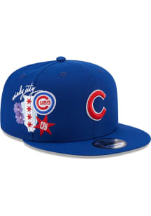 New Era Chicago Cubs Blue Icon 9FIFTY Mens Snapback Hat