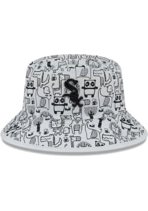 New Era Chicago White Sox White Zoo Youth Bucket Hat