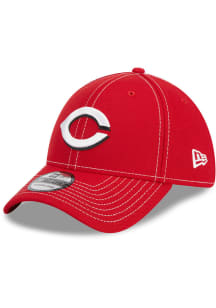 New Era Cincinnati Reds Mens Red Team Classic 39THIRTY Flex Hat