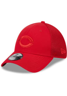 New Era Cincinnati Reds Mens Red Tonal Team Neo 39THIRTY Flex Hat