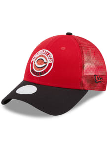 New Era Cincinnati Reds Red Glitter 9FORTY Womens Adjustable Hat