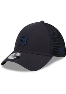 New Era Detroit Tigers Mens Navy Blue Tonal Team Neo 39THIRTY Flex Hat