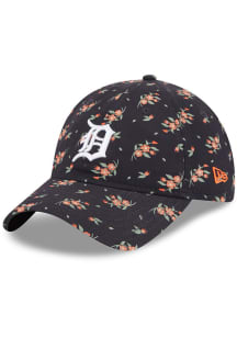 New Era Detroit Tigers Navy Blue Bloom 9TWENTY Womens Adjustable Hat