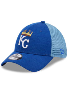New Era Kansas City Royals Mens Blue Shadow Neo 39THIRTY Flex Hat