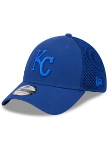 New Era Kansas City Royals Mens Blue Tonal Team Neo 39THIRTY Flex Hat