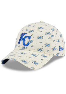 New Era Kansas City Royals White Bloom 9TWENTY Womens Adjustable Hat
