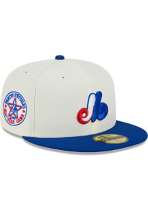 New Era Montreal Expos Mens White Retro 59FIFTY Fitted Hat