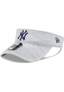 New Era New York Yankees Mens Grey Perf Adjustable Visor