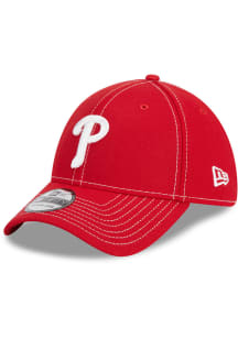 New Era Philadelphia Phillies Mens Red Team Classic 39THIRTY Flex Hat