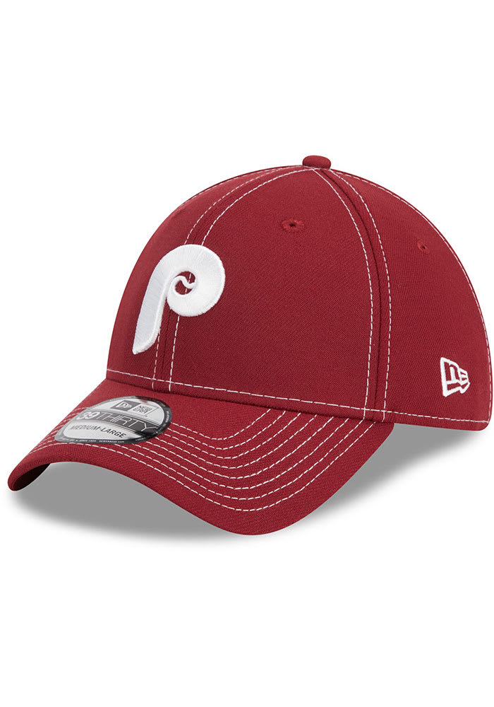 Philadelphia Phillies Team Classic 39THIRTY Maroon New Era Flex Hat