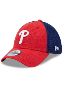 New Era Philadelphia Phillies Mens Red Shadow Neo 39THIRTY Flex Hat