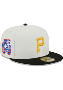 New Era Pittsburgh Pirates Mens White Retro 59FIFTY Fitted Hat