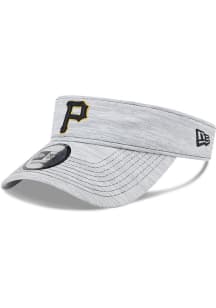 New Era Pittsburgh Pirates Mens Grey Perf Adjustable Visor