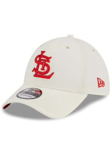 New Era St Louis Cardinals Mens White Classic 39THIRTY Flex Hat