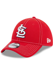 New Era St Louis Cardinals Mens Red Team Classic 39THIRTY Flex Hat