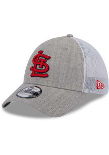 New Era St Louis Cardinals Mens Grey Heathered Neo 39THIRTY Flex Hat