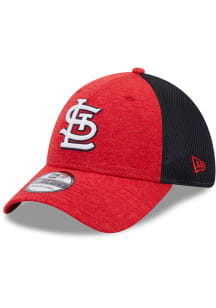 New Era St Louis Cardinals Mens Red Shadow Neo 39THIRTY Flex Hat