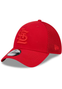 New Era St Louis Cardinals Mens Red Tonal Team Neo 39THIRTY Flex Hat
