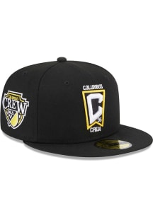 New Era Columbus Crew Mens Black Patch 59FIFTY Fitted Hat
