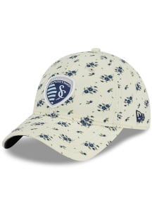 New Era Sporting Kansas City White Bloom 9TWENTY Womens Adjustable Hat
