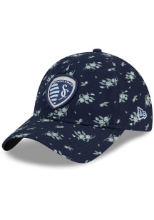 New Era Sporting Kansas City Blue Bloom 9TWENTY Womens Adjustable Hat
