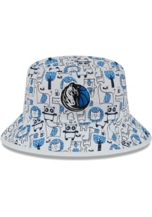 New Era Dallas Mavericks White Zoo Youth Bucket Hat