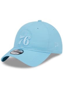 New Era Philadelphia 76ers Color Pack 9TWENTY Adjustable Hat - Light Blue