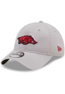 New Era Arkansas Razorbacks Core Classic 2.0 9TWENTY Adjustable Hat - Grey