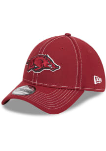New Era Arkansas Razorbacks Mens Maroon Team Classic 39THIRTY Flex Hat