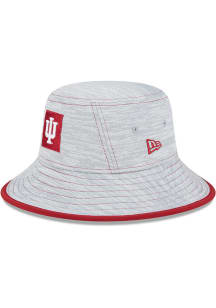 New Era Indiana Hoosiers Grey Game Mens Bucket Hat