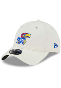 New Era Kansas Jayhawks Core Classic 2.0 9TWENTY Adjustable Hat - White