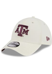 New Era Texas A&amp;M Aggies Mens White Classic 39THIRTY Flex Hat