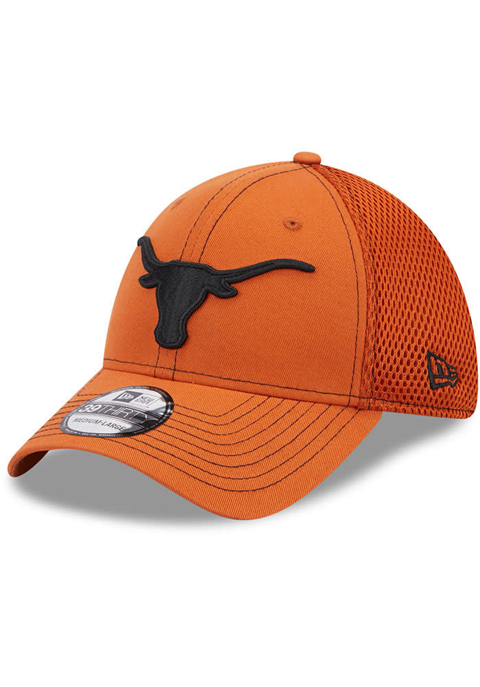 Texas Longhorns Pop Team Neo 39THIRTY Burnt Orange New Era Flex Hat