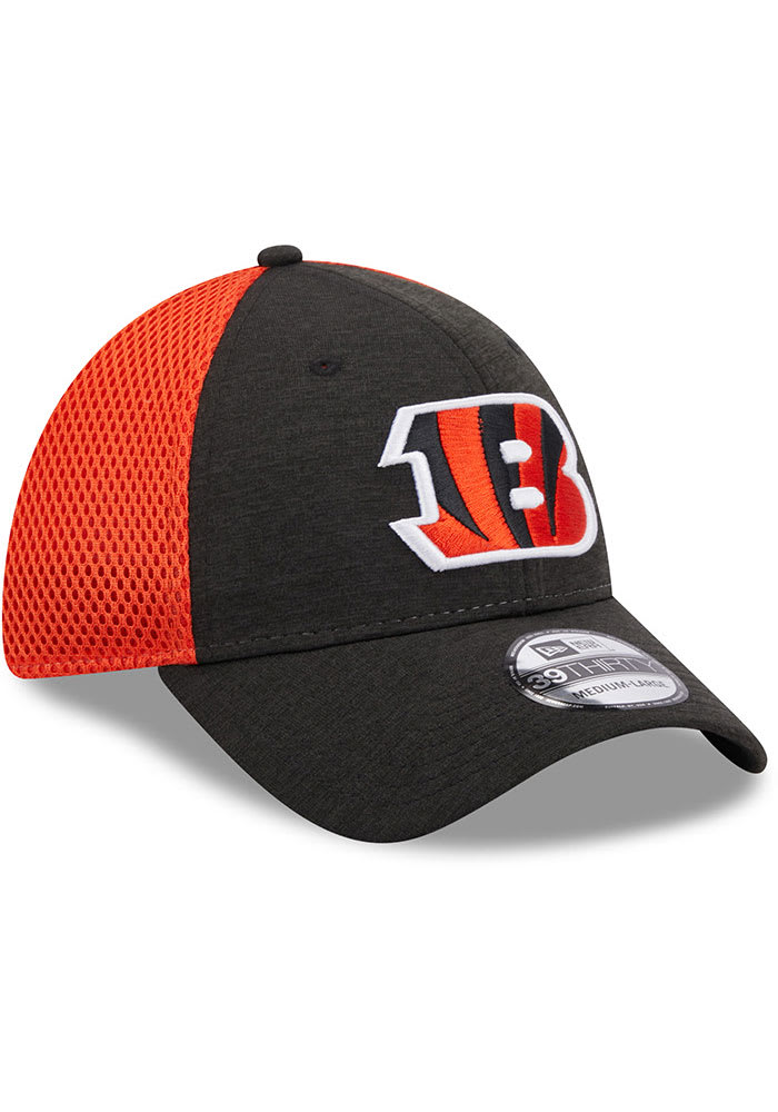 New Era Men's Cincinnati Bengals Stripe Grey 39Thirty Stretch Fit Hat