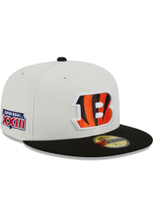 New Era Cincinnati Bengals Mens White Retro 59FIFTY Fitted Hat