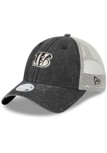 New Era Cincinnati Bengals Black Micro 9TWENTY Womens Adjustable Hat