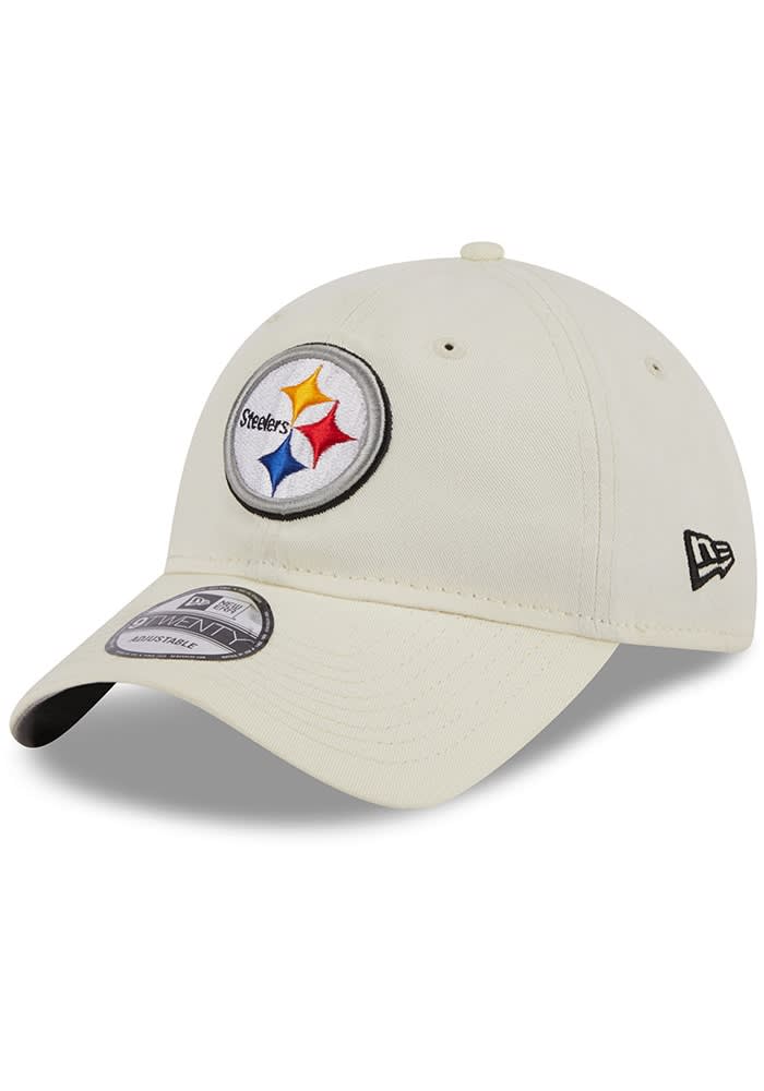 Men's Pittsburgh Steelers White New Era Core Classic 2.0 Pride 9TWENTY  Adjustable Hat