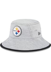 New Era Pittsburgh Steelers Grey Game Mens Bucket Hat