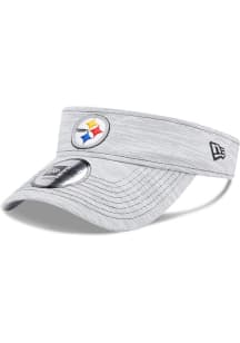 New Era Pittsburgh Steelers Mens Grey Perf Adjustable Visor