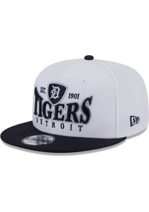 New Era Detroit Tigers White Crest 9FIFTY Mens Snapback Hat
