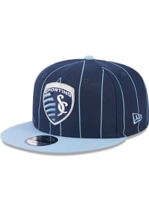 New Era Sporting Kansas City Navy Blue Vintage 9FIFTY Mens Snapback Hat