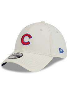 New Era Chicago Cubs Mens White Classic 39THIRTY Flex Hat