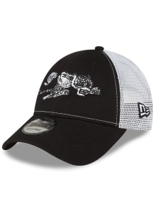 New Era Cincinnati Bengals 940 TRUCKER CINBENCC BLACK WHITE TRUCKER Adjustable Hat - Black