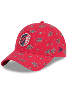 New Era St Louis City SC Red Bloom 9TWENTY Womens Adjustable Hat