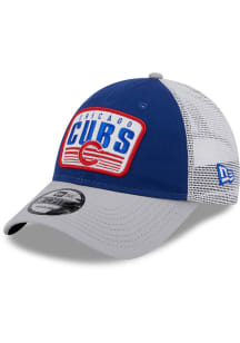New Era Chicago Cubs Blue JR 2T PATCH 9FORTY Youth Adjustable Hat