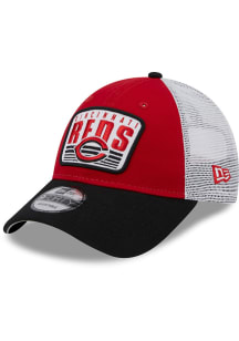 New Era Cincinnati Reds Red JR 2T PATCH 9FORTY Youth Adjustable Hat
